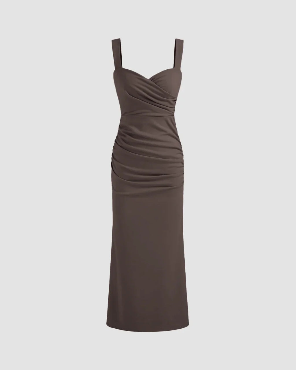 Coca V-Neck Fishtail Midi Dress