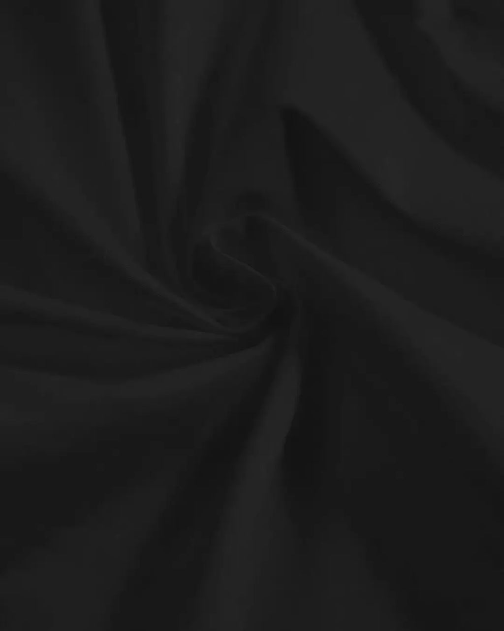 Collar Solid Pleated Zipper Long Sleeve Black Shirt