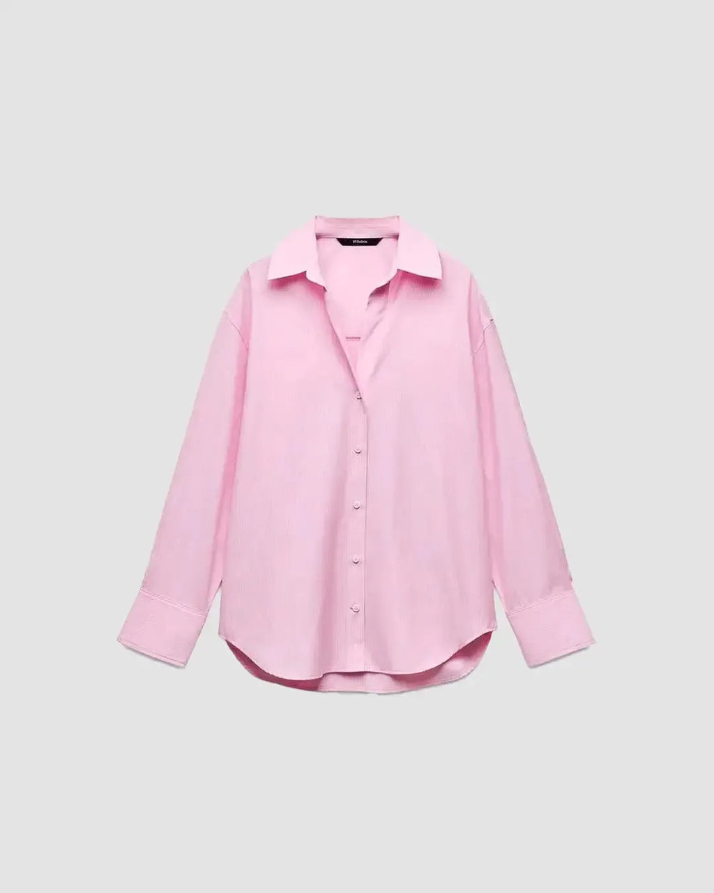 Collared Button Down Full Sleeve Formal Shirt in Pink