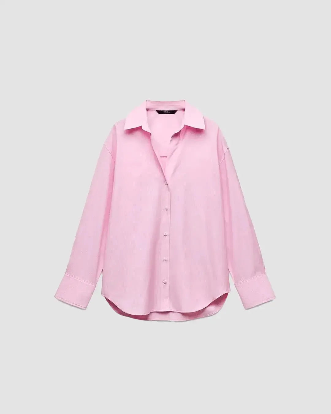 Collared Button Down Full Sleeve Formal Shirt in Pink