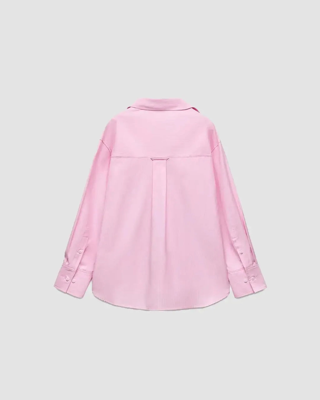 Collared Button Down Full Sleeve Formal Shirt in Pink