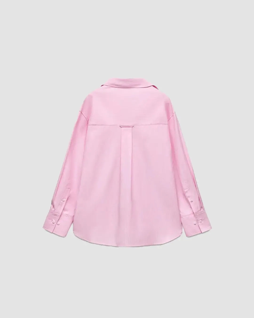 Collared Button Down Full Sleeve Formal Shirt in Pink