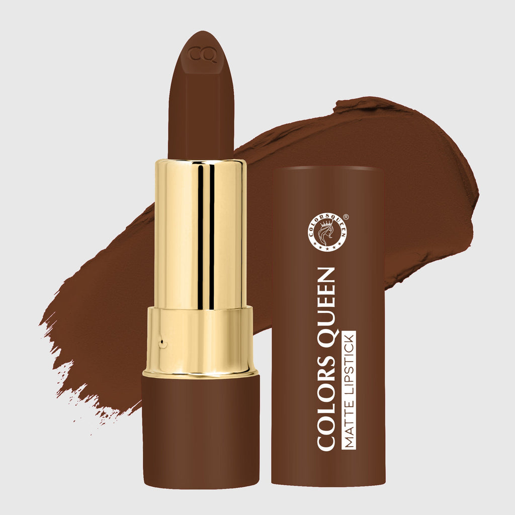 PINKKUP lippie creamy matte lipstick with coffee shade and swatch