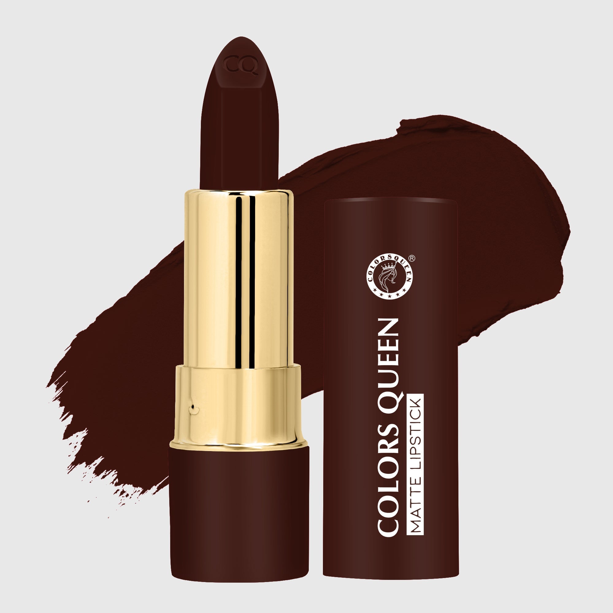 PINKKUP lippie creamy matte lipstick with hot chocolate shade and swatch