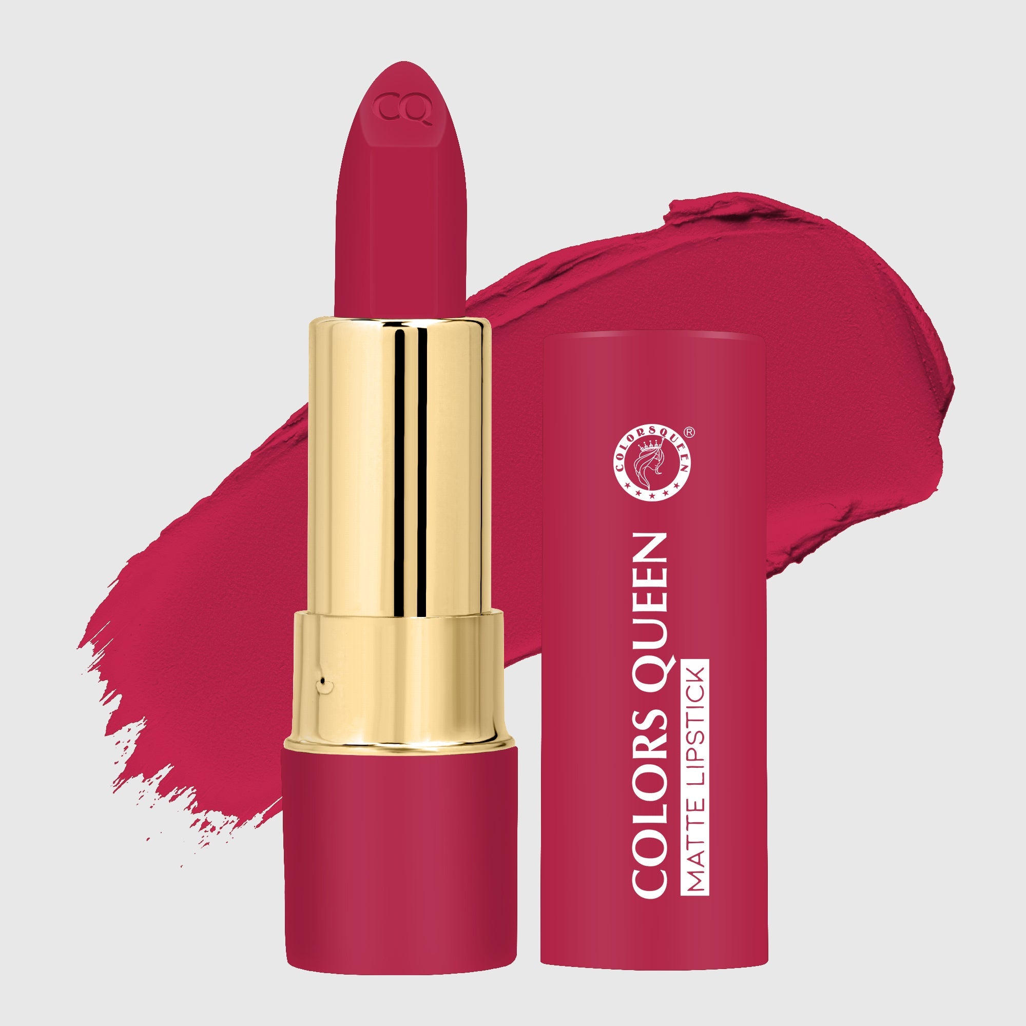 PINKKUP lippie creamy matte lipstick with rose blush shade and swatch