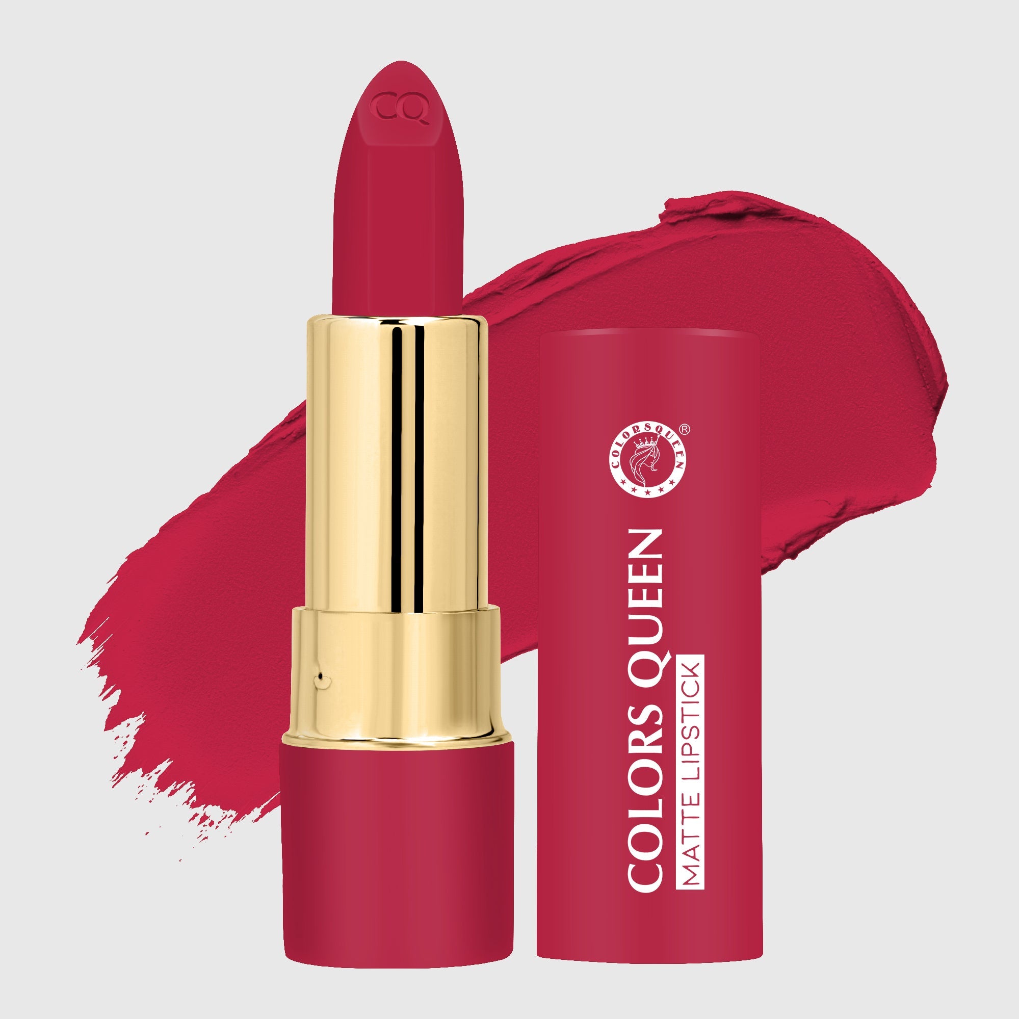 PINKKUP lippie creamy matte lipstick with sexy red shade and swatch