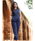 Keyhole Jumpsuit with Belt - Pinkkup