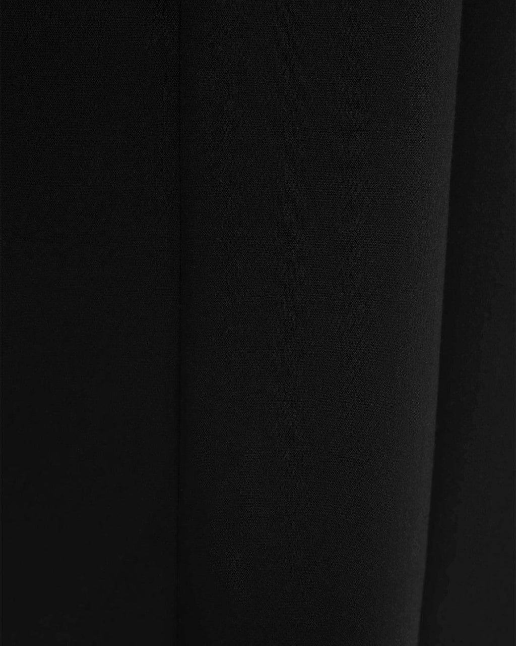 Black Midi Dress With Fitted Puff Sleeves