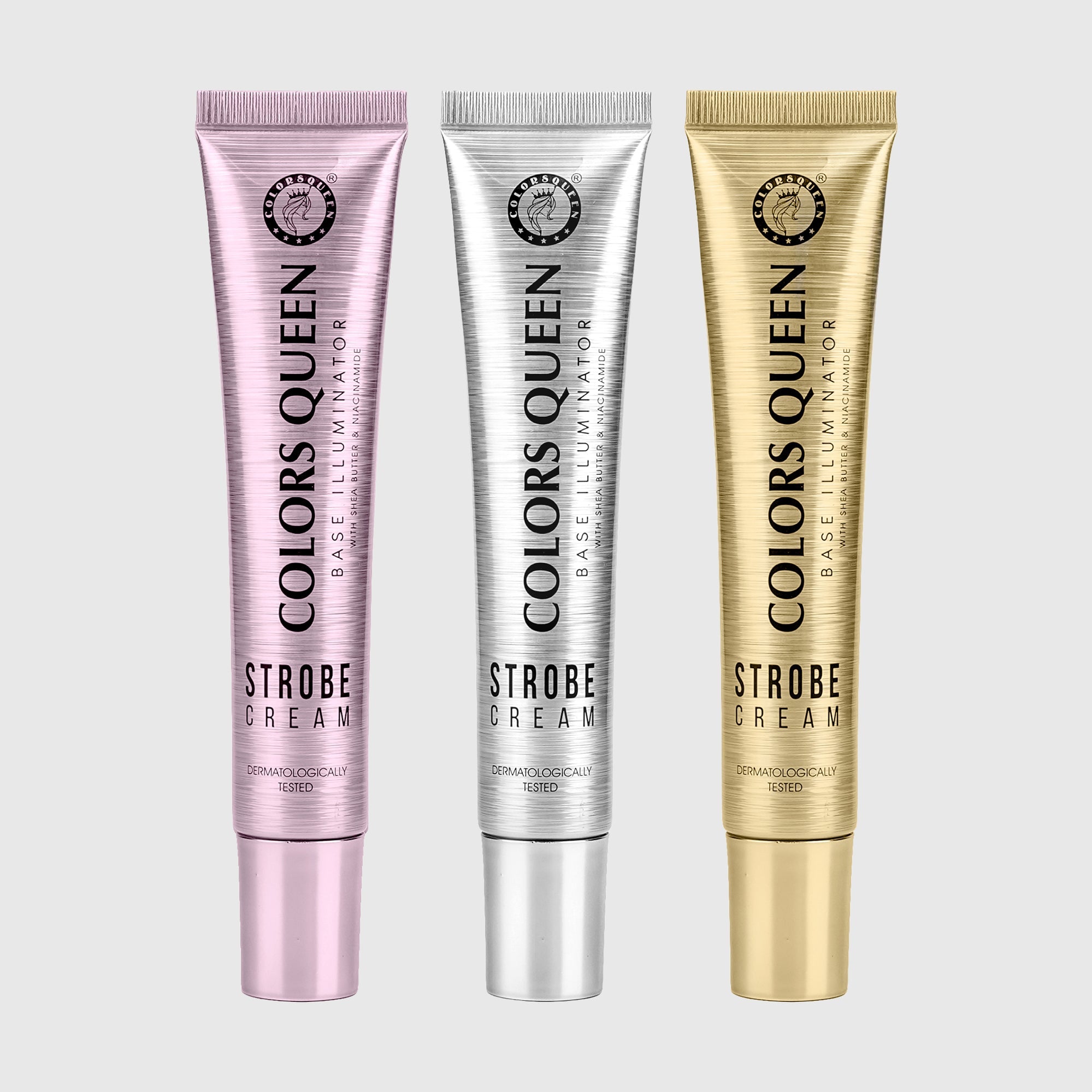 Base Illuminator Strobe Cream Combo | Silver Pink, Golden Pink and Magical Golden