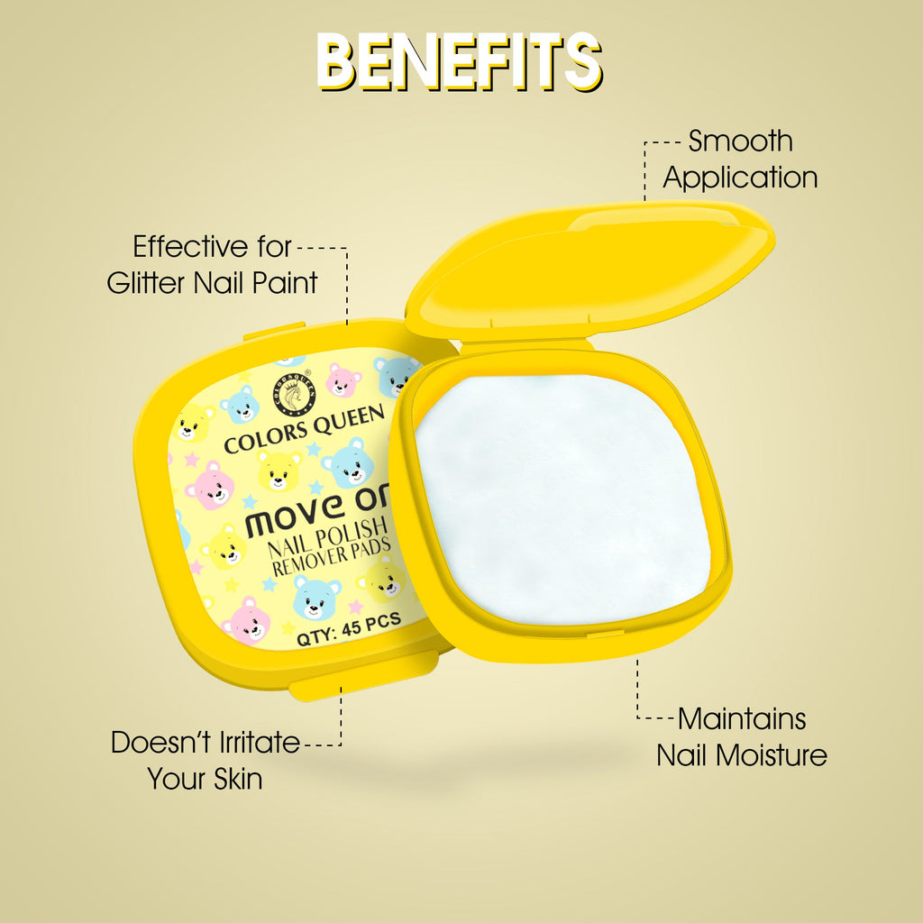 Move On Nail Polish Remover Pads | 45 Pads