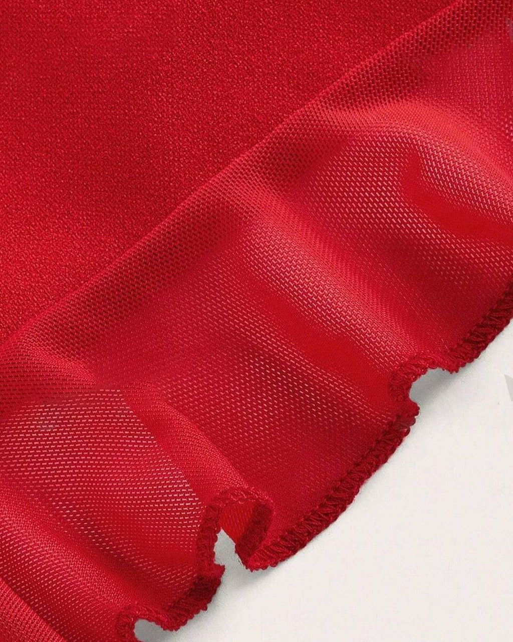 Halter Neck Ruffle Red Mini Dress