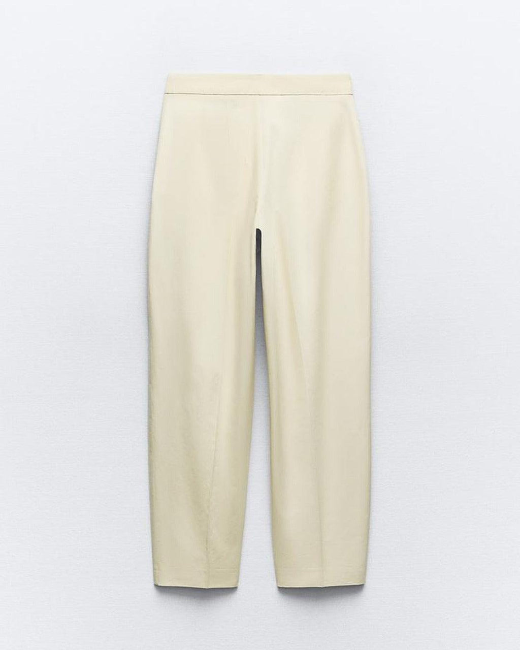 High-Waist Trousers with Flap In Off-White