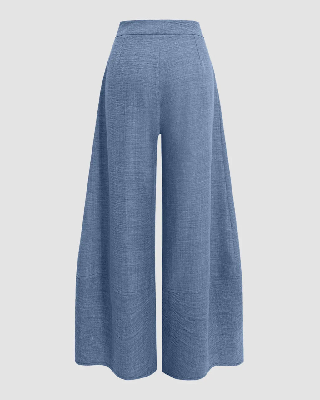 High-Waist Wide-Leg Trousers in French Blue