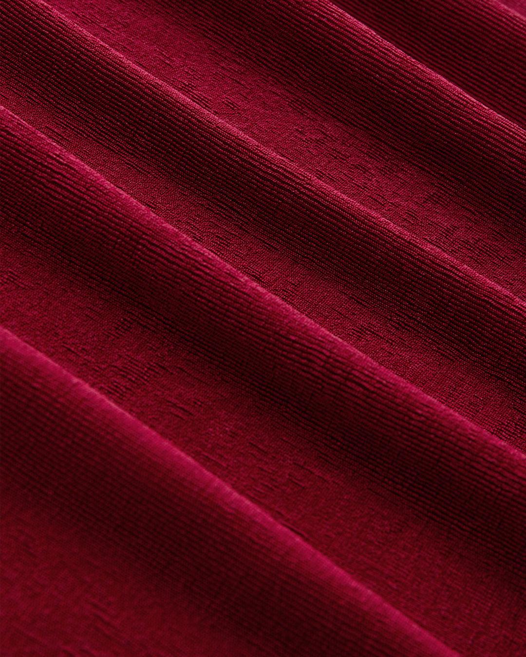 High Neck Twist Ruched Split Maxi Dress Curve & Plus In Redberry