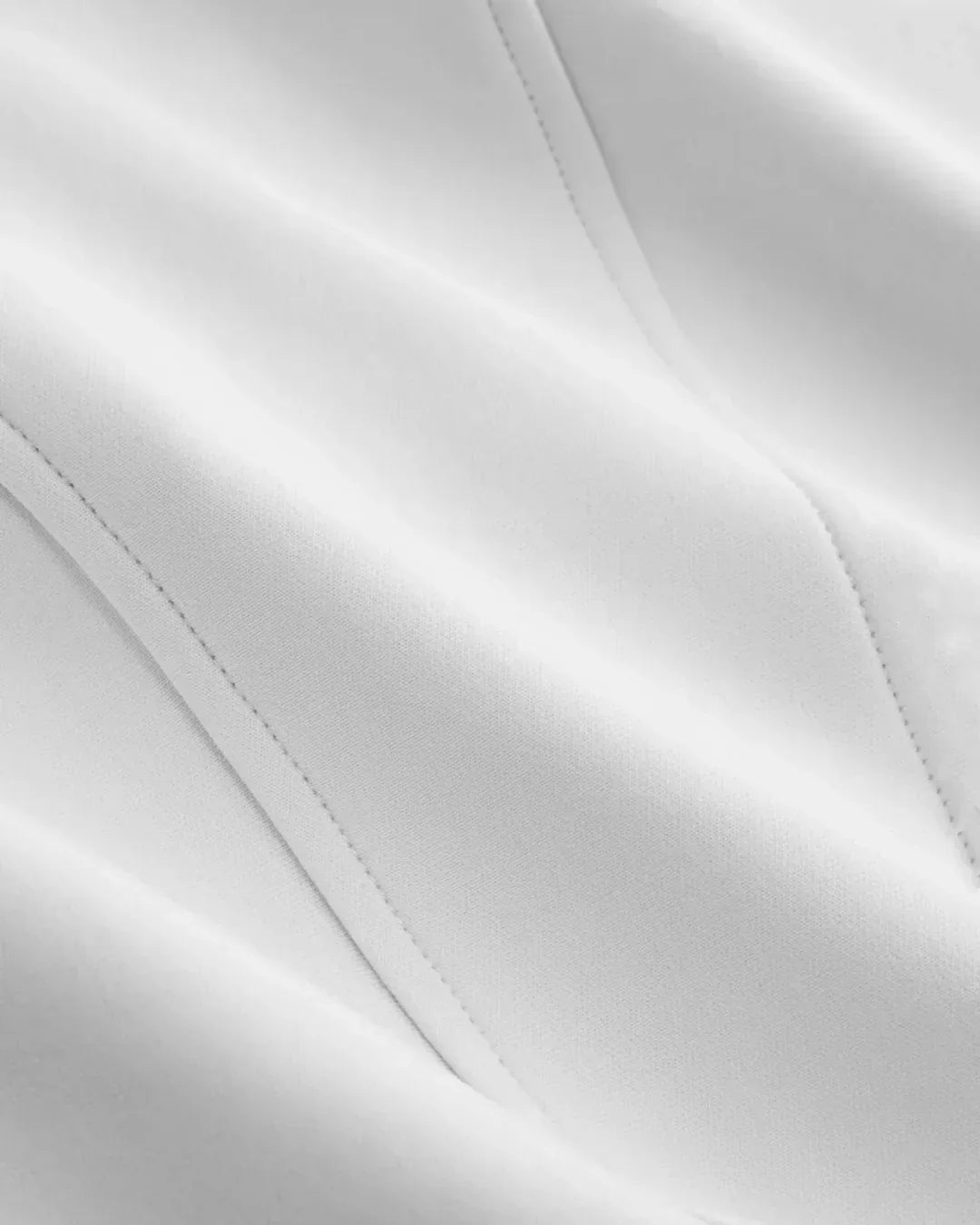 High Neck Zipper Front Tank Top in White