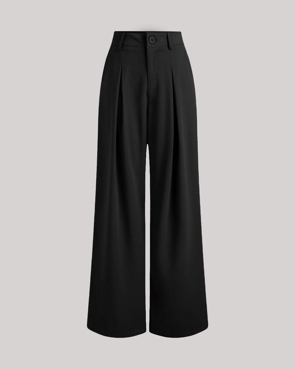 High Rise Loose Fit Wide Leg Baggy Pants in Black