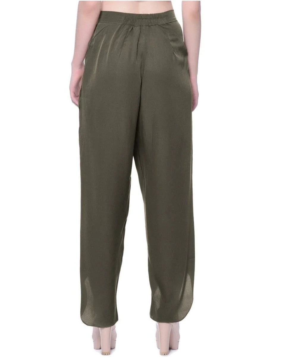 Adjustable Crepe Tulip Pants