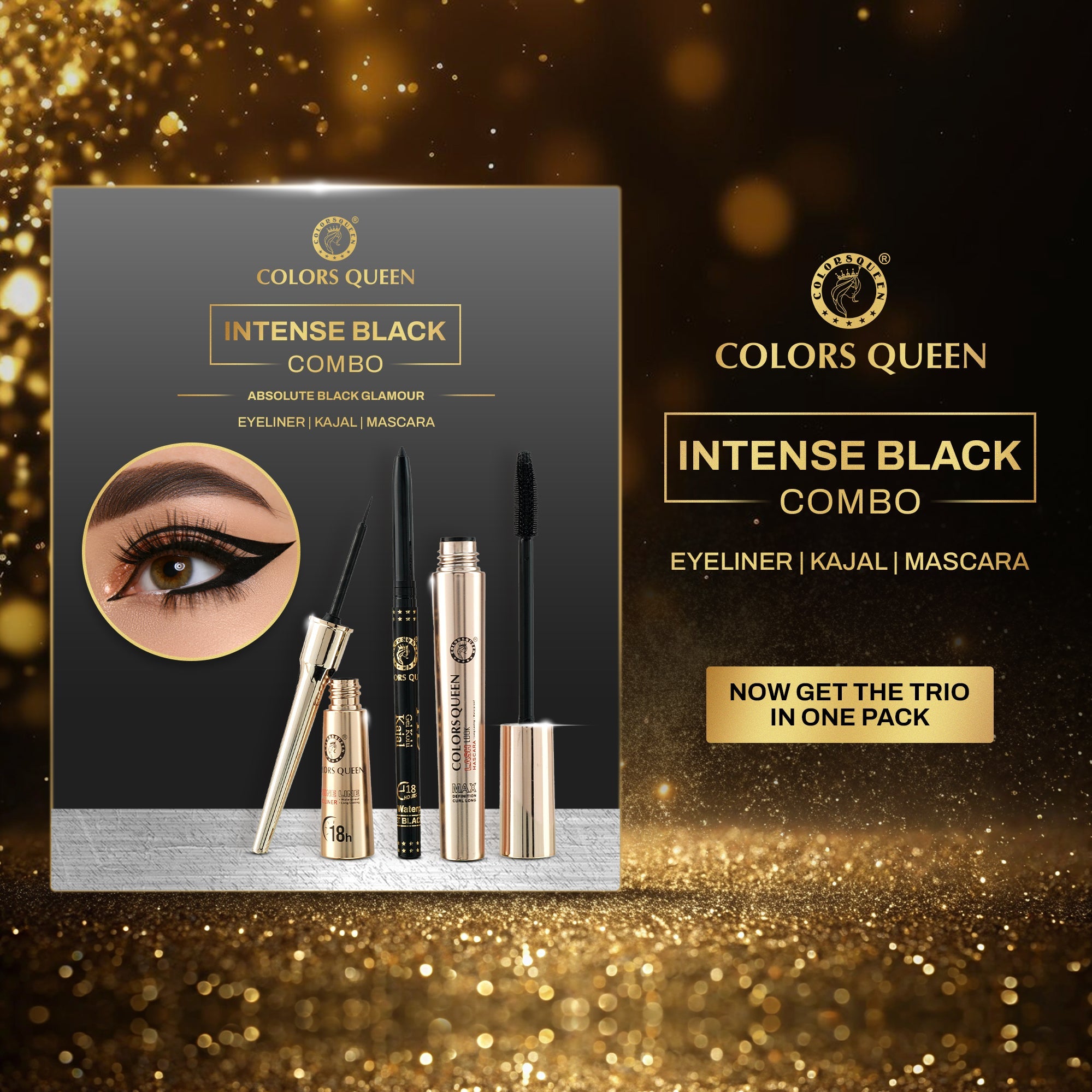 Intense Black Kajal Eyeliner Mascara Combo