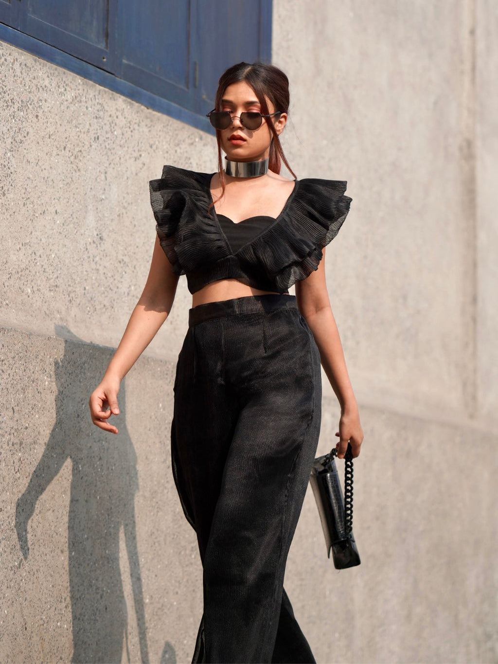 Pleated Organza Pants - Pinkkup