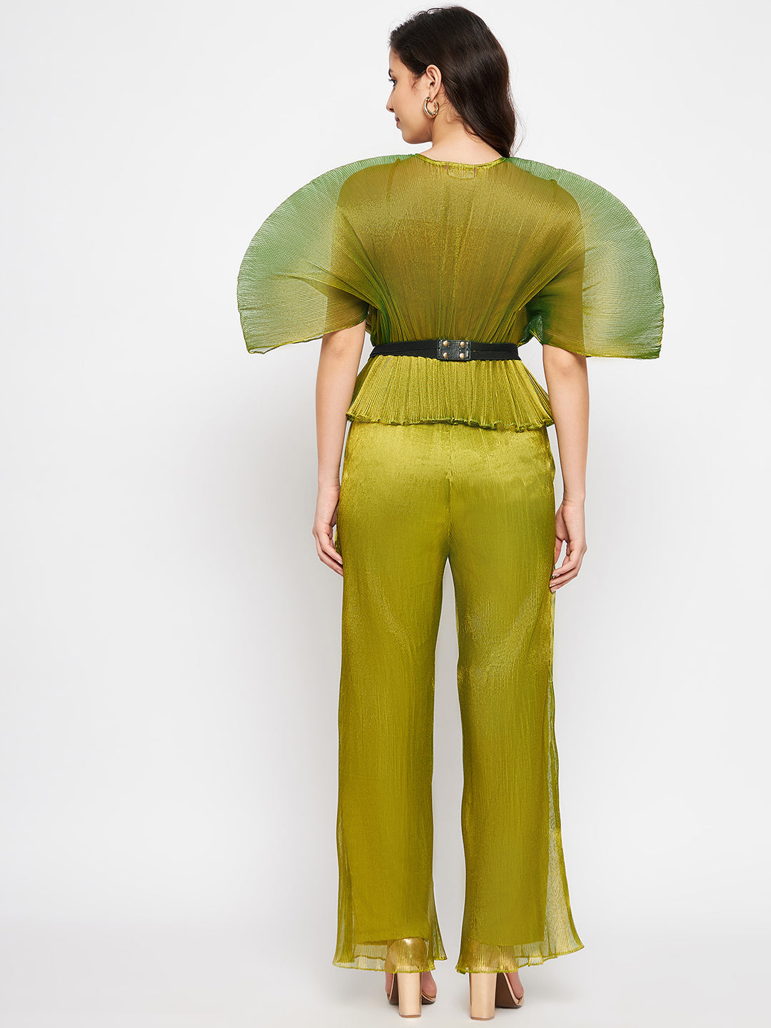 Pleated Organza Pants
