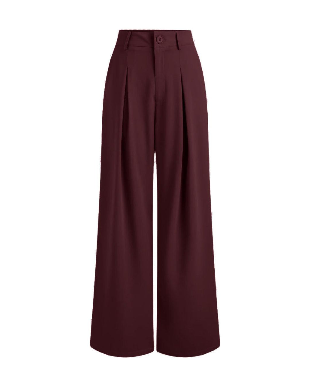 Korean Style Baggy Trousers in Cherry Red
