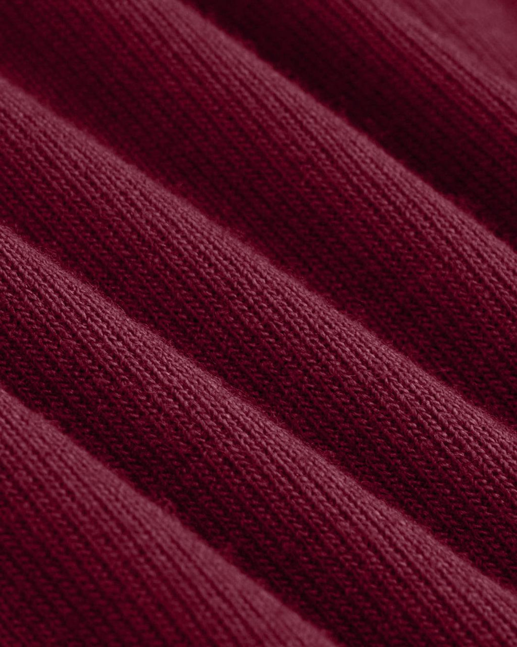 Lace Trim V Neck Ruched Full Sleeve Top in Maroon