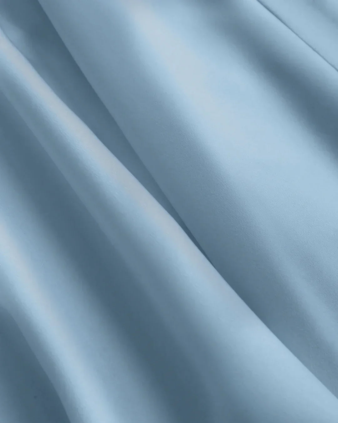 Light Blue Ruffle Strap Fishtail Midi Dress