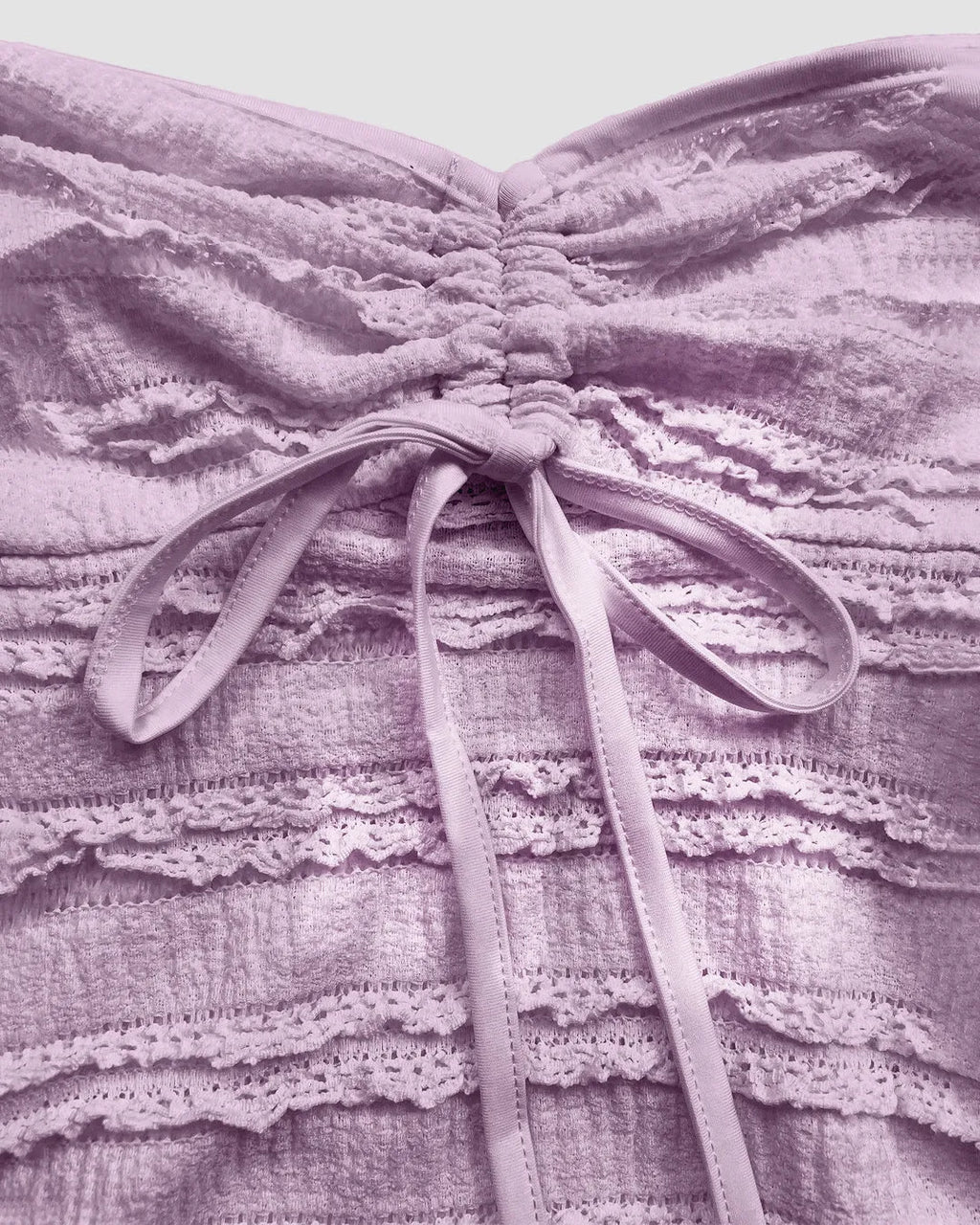 Lilac Textured Halter Neck Peplum Top