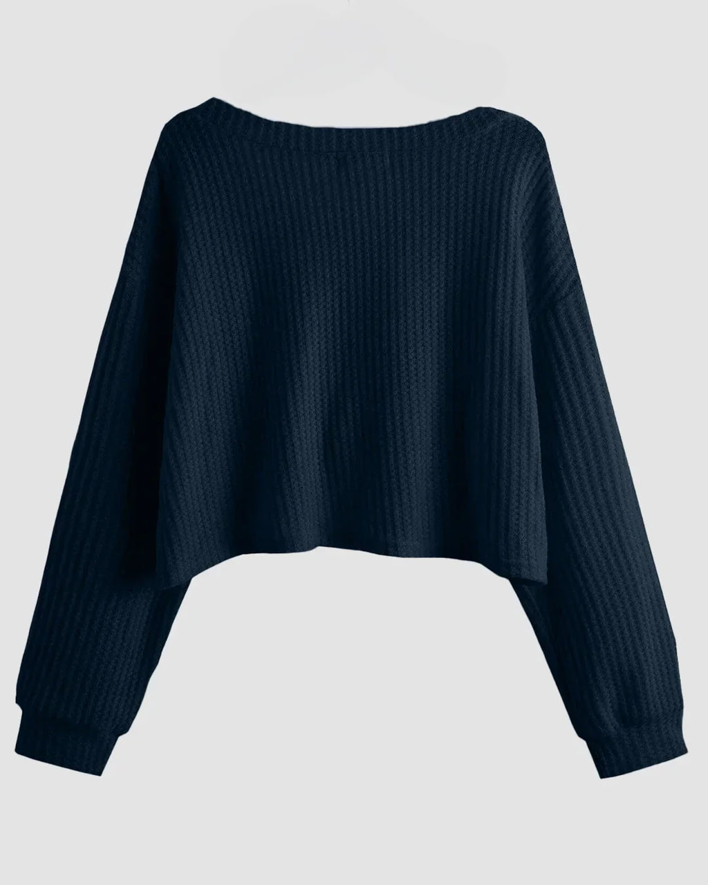 Lounge Relaxed Fit Long Sleeve Sweatshirt in Navy Blue