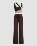 Loungewear Basics Summer Matching Set In Brown
