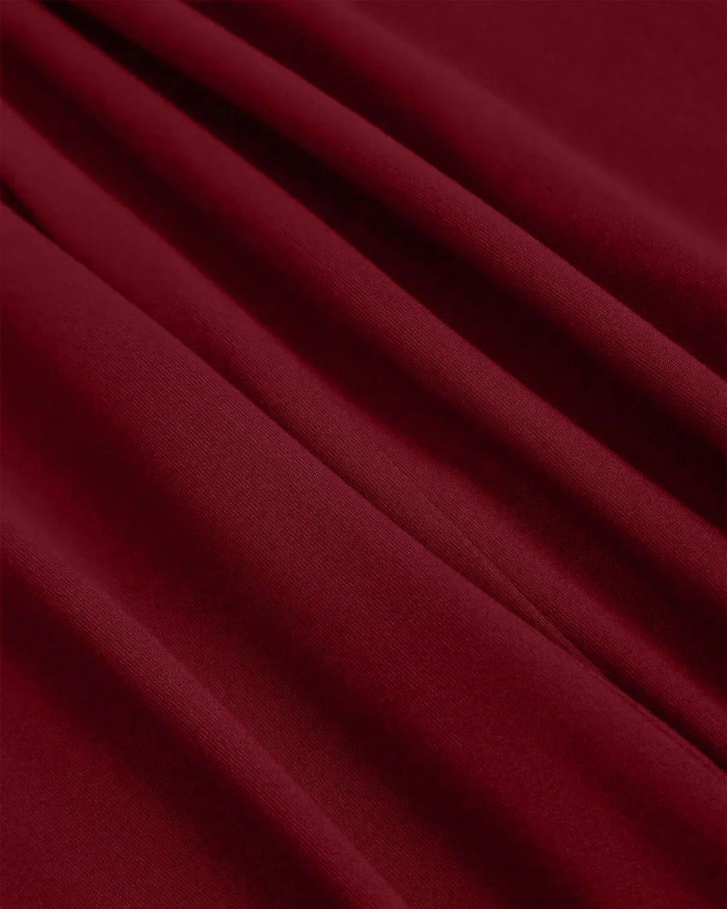 Maroon Halter Cowl Neck Wide Leg Jumpsuit