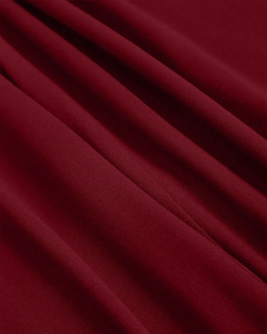 Maroon Halter Cowl Neck Wide Leg Jumpsuit