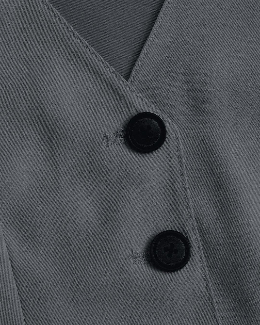Matching Set of Vest Coat and Trousers in Grey