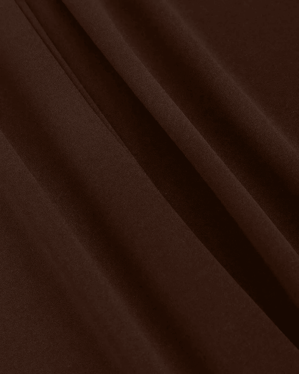 High Waisted Wide Leg Tie Straight Pants In Coco Brown