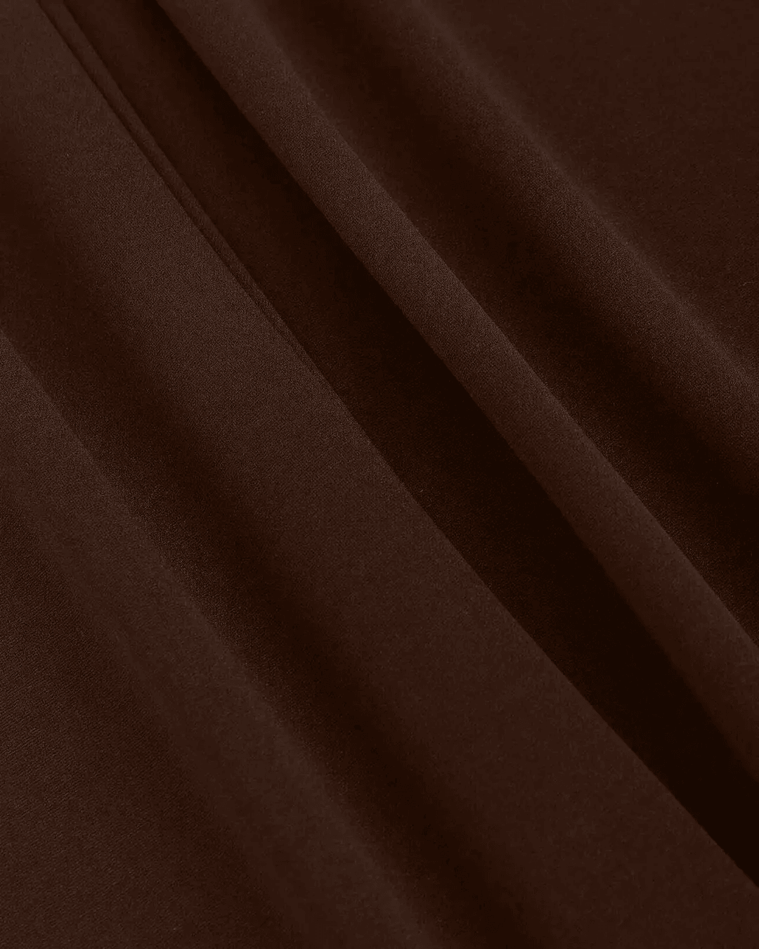 High Waisted Wide Leg Tie Straight Pants In Coco Brown