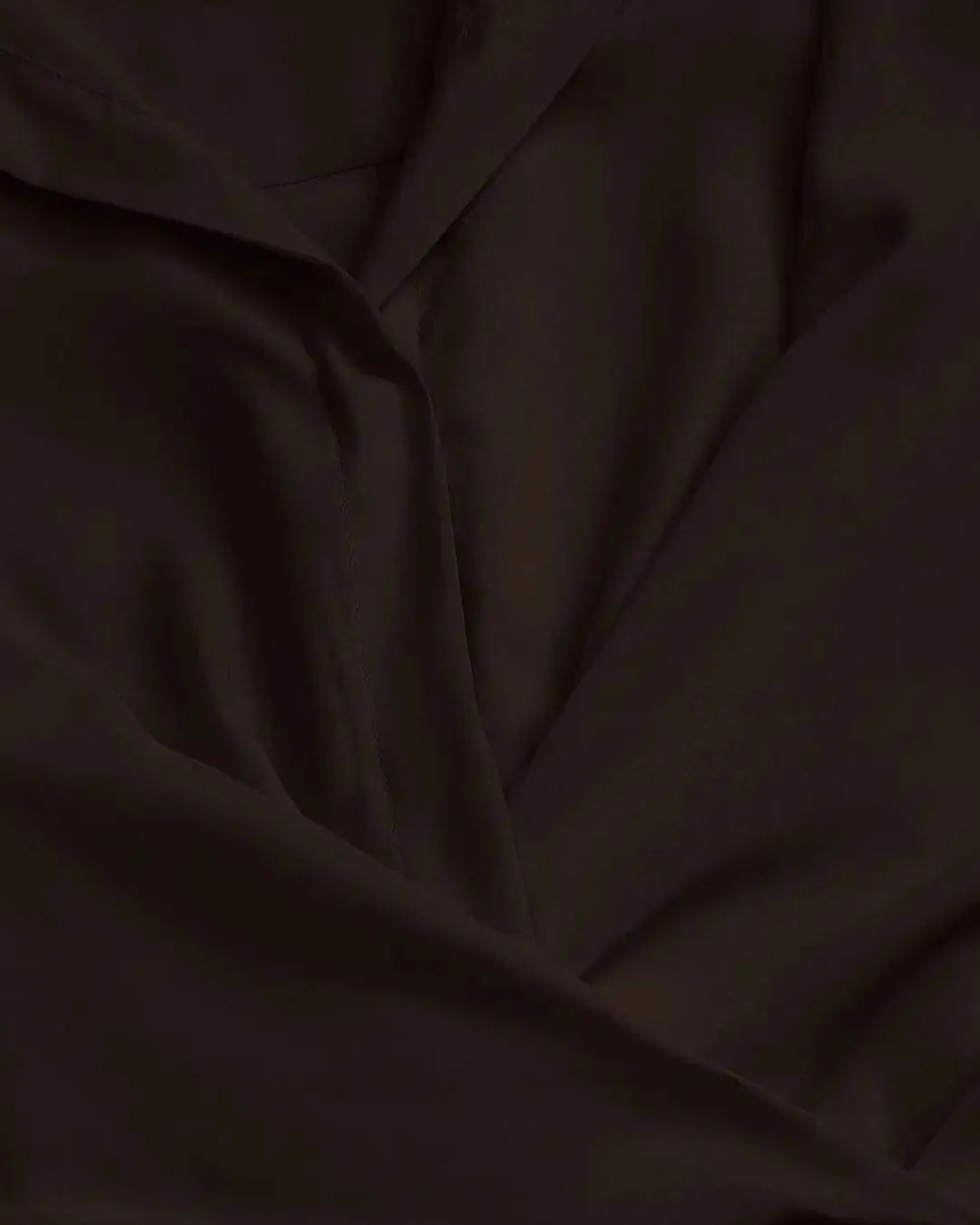Brown Mini Dress with Collared Neck Wrap Detail in Dark Brown