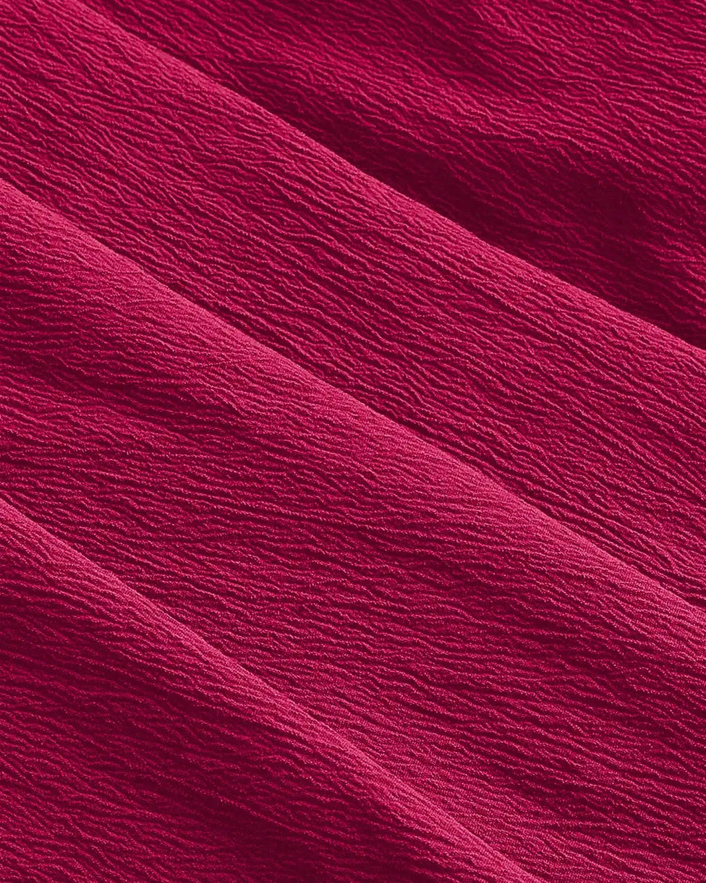 Solid Ruched Bust Dress In Hot Pink