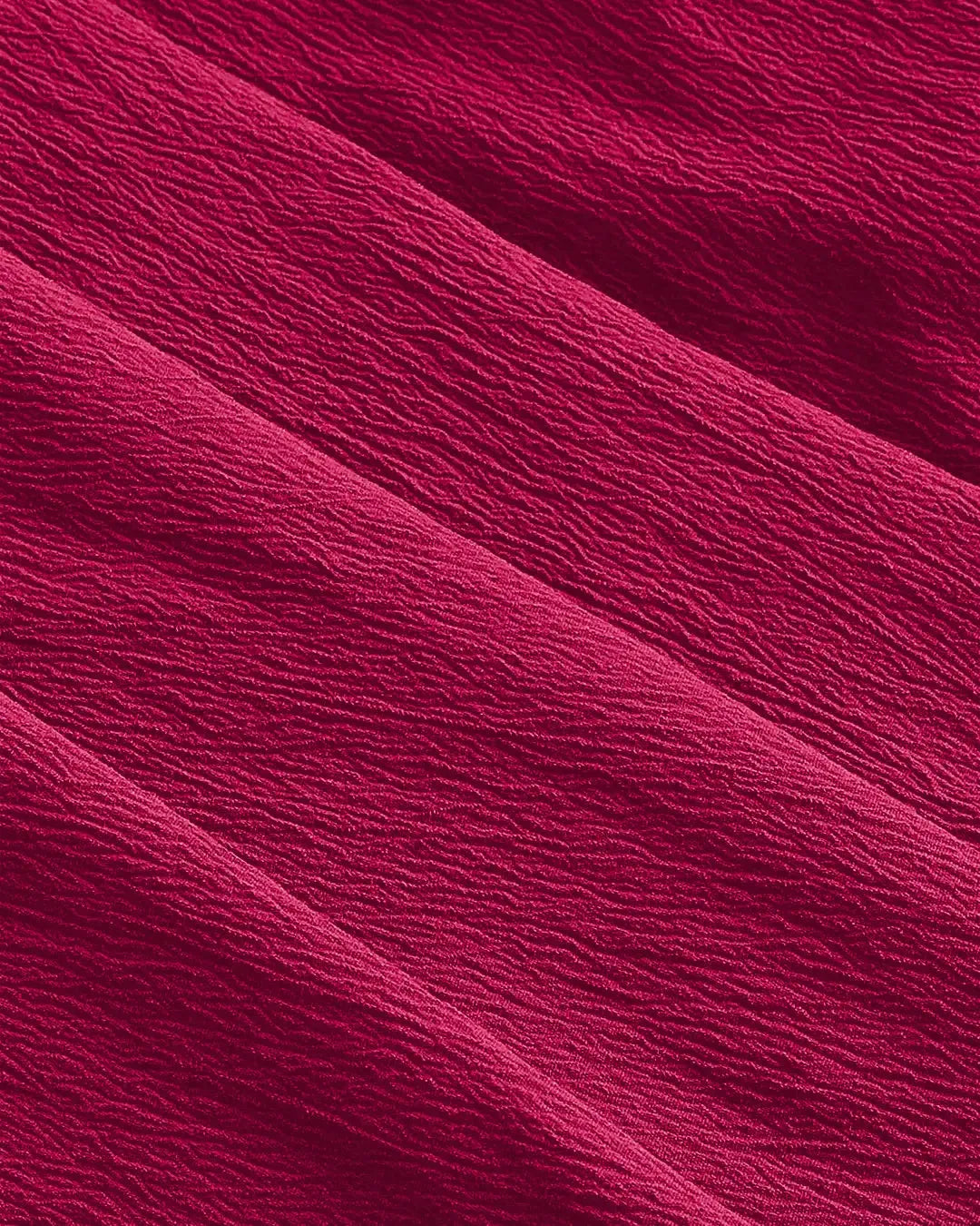 Solid Ruched Bust Dress In Hot Pink