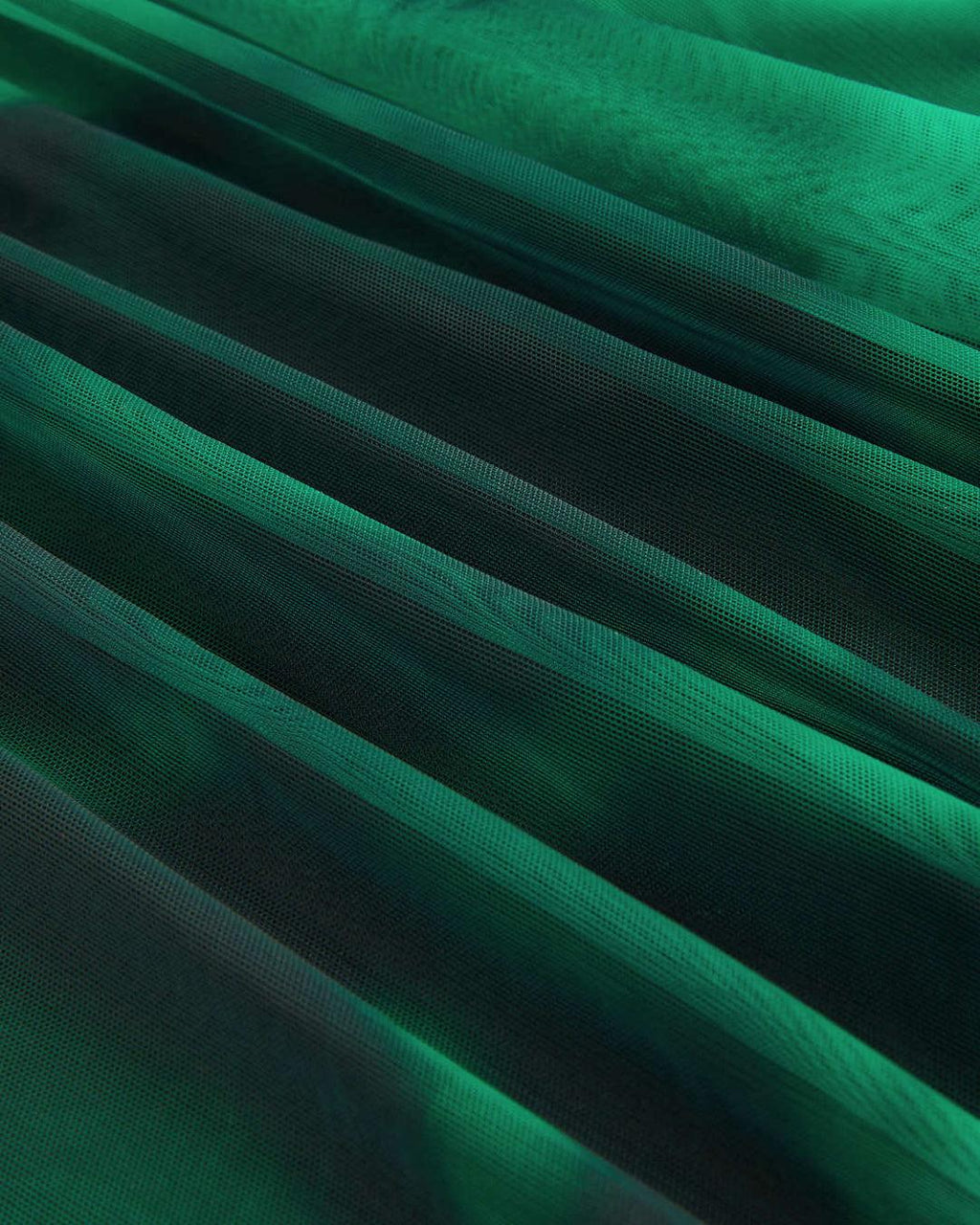 Mesh Cowl Neck Ruched Split Green Midi Dress