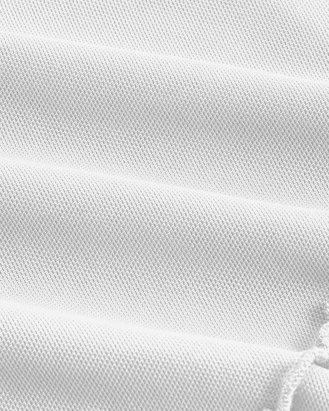 Mesh Panel Short Sleeve White Crop Top