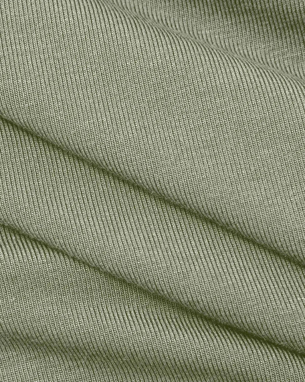 Mock Neck Asymmetric Ruched Tank Top In Herbal Green