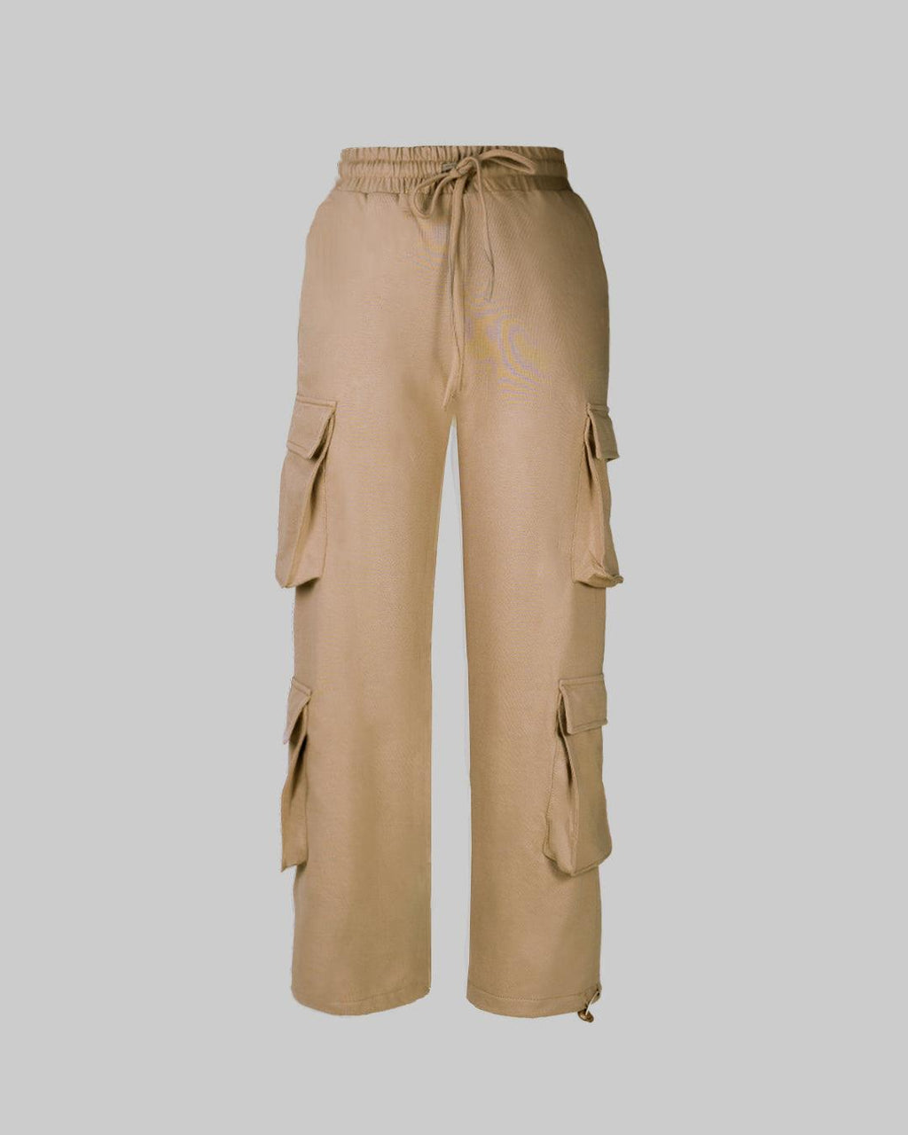 Multipockets Style Drawstring Cargo In Minimal Brown