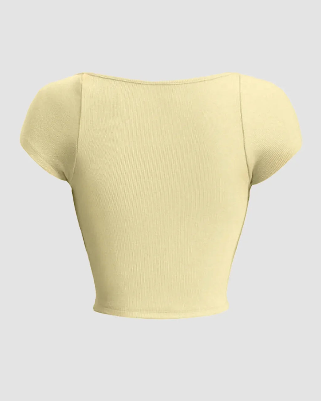 Sweetheart Neck Sheer Cap Sleeve Top in Vanilla