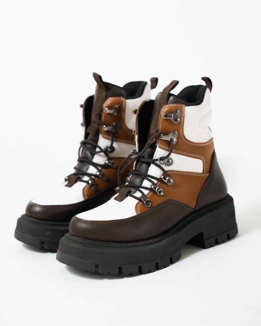 Off Duty Model Aesthetics Puffer Style Chunky Boot
