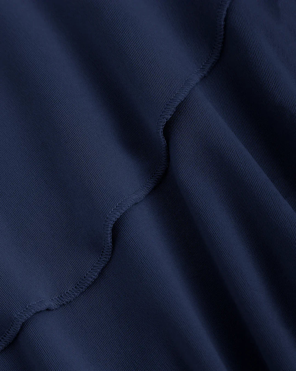 One Shoulder Asymmetrical Mini Dress in Navy Blue