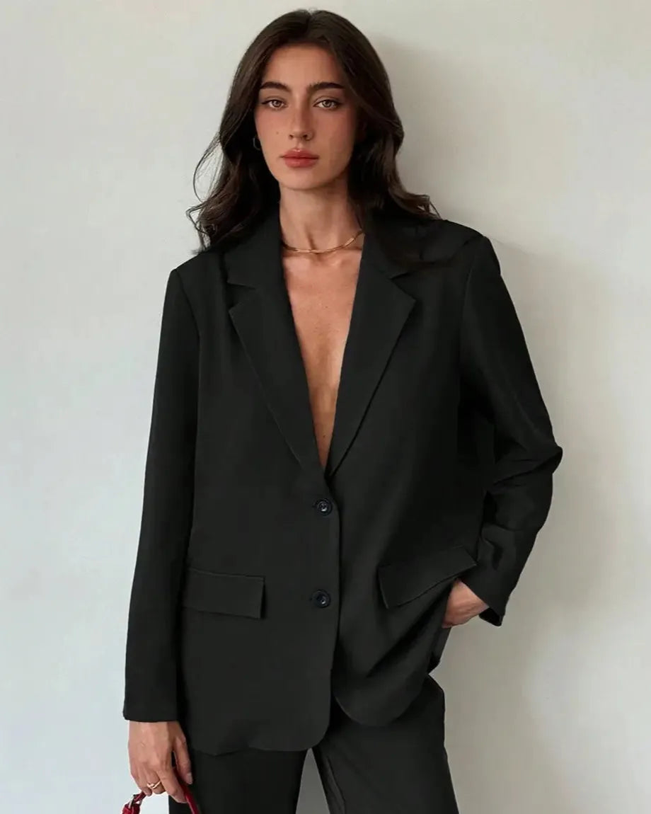 Oversized Long Sleeve Loose Blazer