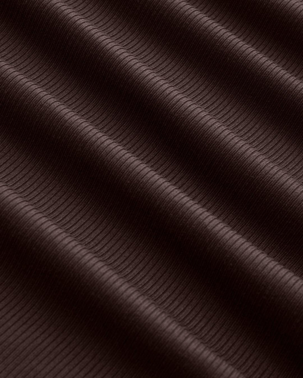 Boat Neck Solid Ruched Long Sleeve Top in Chocolate Brown