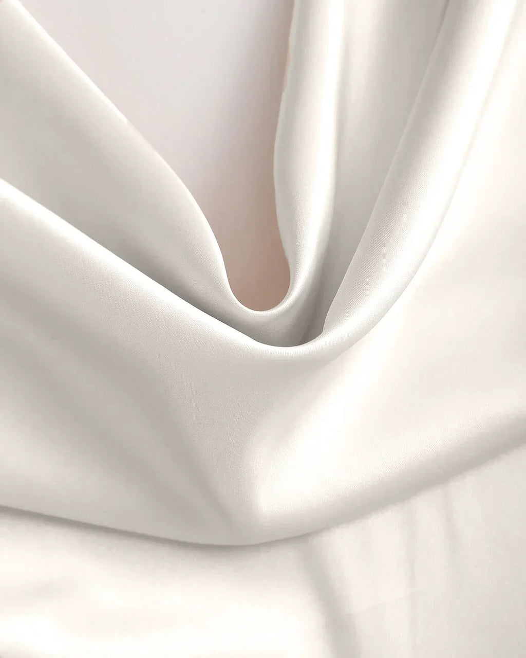 Party Halter Neck Draped Slim Fit Satin Top in White