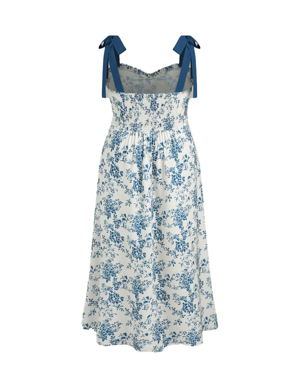 Floral Knotted Split Midi Dress Curve & Plus