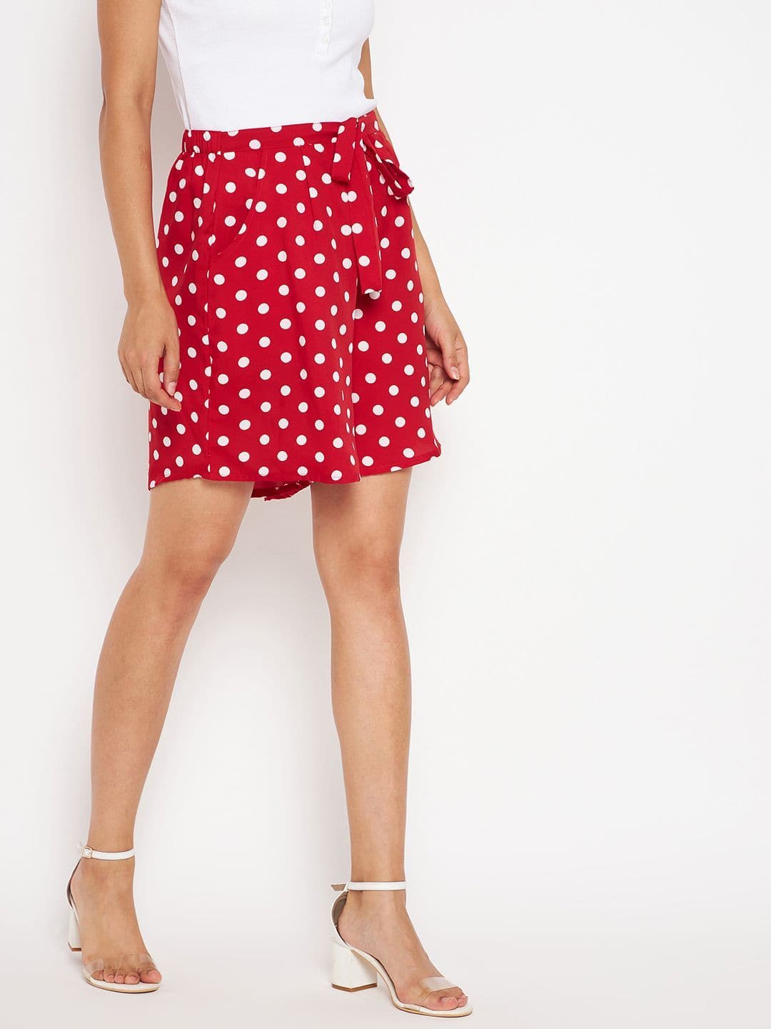 Elasticated Shorts With Belt